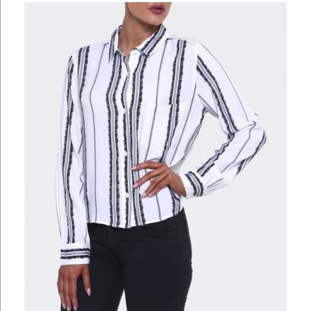 Rails Dana Feather Stripe Top - image 1